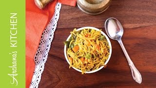 Vegetable Semiya Vermicelli Upma Recipe by Archanas Kitchen [upl. by Pernick]