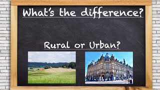 Whats the difference  rural or urban Powered by GeographyHawks [upl. by Evannia]