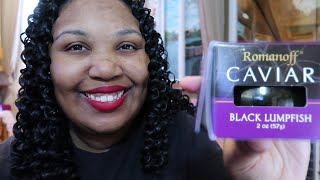 ROMANOFF BLACK LUMPFISH CAVIAR  Review  Tabbys Christmas Special Day 17 Vlogmas 🎄🐟 [upl. by Anchie]