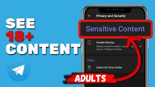 How To Enable Sensitive Content on Telegram 2024  18 Telegram Settings [upl. by Oirotciv]