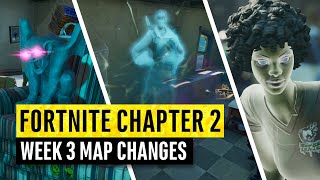 Fortnite  All Chapter 2 Map Updates and Hidden Secrets WEEK 3 [upl. by Odla395]