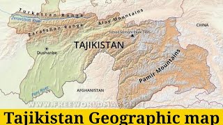 Tajikistan  Geography Provinces and Districts  12Minute Compilation [upl. by Ilak]