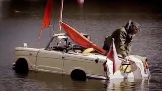 The Car Boat CHALLENGE  Amphibious Cars in a Lake Top Gear [upl. by Gerhardine360]