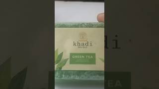 Khadi herbal handmade green tea soap Thebeautycharmer [upl. by Gniy]