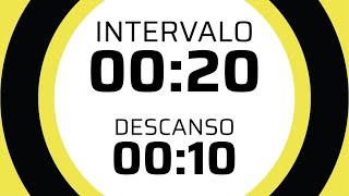 CRONÓMETRO de 15 minutos  Intervalos de 20 segundos con 10 segundos de descanso  Sin música [upl. by Bernice]