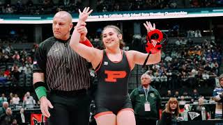 Pomonas Persaeus Gomez wins her 4th State Wrestling Title [upl. by Yralam]