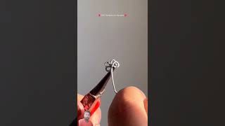 Nose Pin From Paperclip youtube hack youtubeshorts navratri nosepins collection [upl. by Imogen]