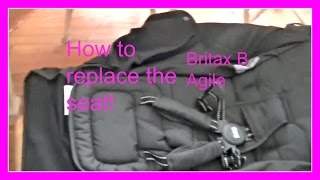 Britax B Agile stroller replacing the entire seat How to video [upl. by Ociredef96]