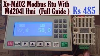 Sht20 Temperature amp humidity Sensor Rs485 Modbus Rtu With Md204l text Screen [upl. by Ramin]