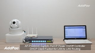 APPSB8000 8Port IP Power OnOff Controller DHCP Client Fuction for LAN to LAN Routing랜투랜 라우팅 기능 [upl. by Ojyma]