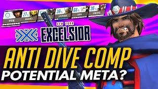 Overwatch  The ANTI DIVE COMP  Potential New Meta [upl. by Hpeosj305]