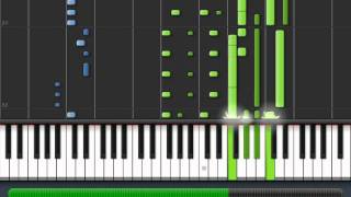 PIANO TUTORIAL Inspector Amargo Adios en piano Synthesia [upl. by Lumpkin]