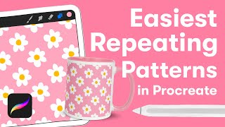 EASIEST Repeating Patterns in Procreate  Procreate Tutorial [upl. by Cuttler]