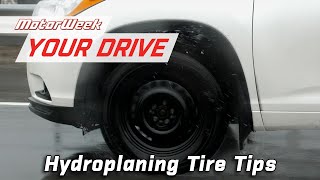 Tire Tips to Avoid Hydroplaning  MotorWeek Your Drive [upl. by Anihsak]