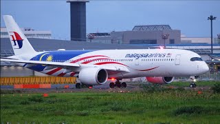 Malaysia Airlines Airbus A350900 9MMAH Takeoff from Narita 16R  NRTRJAA [upl. by Fawcette]