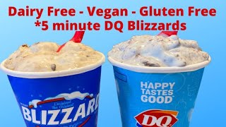 How To Make Vegan DAIRY QUEEN Blizzards  DAIRY QUEEN GIRLGUIDE THIN MINT amp CHOCOLATE CHIP BLIZZARDS [upl. by Jeane77]