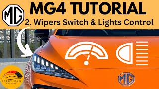 MG4 Tutorial  User Guide  2 Windscreen Wiper Indicator amp Headlight Control  How to MG4 [upl. by Vanessa]