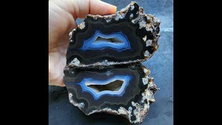 Natural Unpolished Druzy Geode Agate [upl. by Ynnav286]