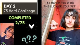 Day 2 ✅  75 Days Hard Challenge  Muskaan Unscripted 🌹 [upl. by Warga]