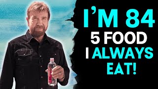 Chuck Norris 84 Defies Aging Eat These 5 Foods amp Stay Young Forever [upl. by Upali]