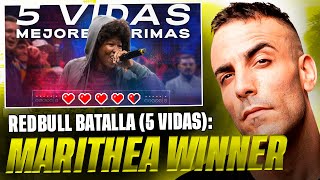 MARITHEA APLASTA A LOS CAMPEONES 👸🏾💥 MARITHEA EN 5 VIDAS REDBULL BATALLA 🐔❤️ Reacción [upl. by Bevis180]