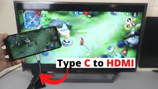 Connect USB Type C to HDMI  ROG Phone II to TV [upl. by Borrell957]