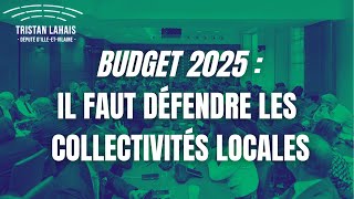 PLF 2025  « Toutes les collectivités sont impactées et les Départements sont la pointe avancée » [upl. by Siver]