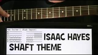 Isaac Hayes Shaft Theme Guitar Chords Lesson amp Tab Tutorial [upl. by Burack]