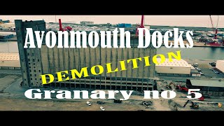 Avonmouth Docks Granary no5  demolition process [upl. by Lecia]