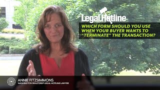 Legal Hotline Which Form For Buyer To Terminate [upl. by Helsie]