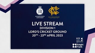 LIVE STREAM  COUNTY CHAMPIONSHIP I MIDDLESEX VS NOTTINGHAMSHIRE I DAY ONE [upl. by Idnerb]