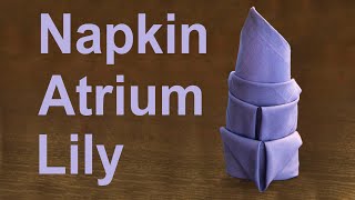 Napkin Atrium Lily Tutorial [upl. by Horst352]