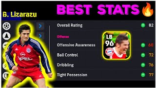 🤩Epic B LIZARAZU Max Training Tutorial  Add Skills🔥👌Lizarazu Max Level eFootball 2024 Mobile [upl. by Annail]