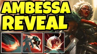 Ambessa Medarda  Full Reveal  First Gameplay [upl. by Schaffel]