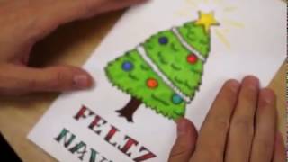 Holiday Card with Chibitronics  Blinking LED Christmas Tree Card [upl. by Giorgio646]