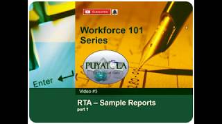 Workforce Basic 3 Sample RTA Reports Attendance Conformance Adherence Aux and AHT Reports [upl. by Latsyc256]