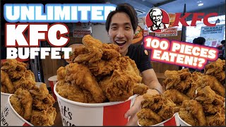 KFC SINGAPORES FIRST EVER UNLIMITED CHICKEN BUFFET DESTROYED  100 PIECES EATEN IN 90 Minutes [upl. by Cartwright]