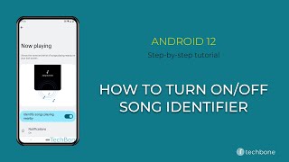 How to Turn OnOff Song identifier Android 12 [upl. by Okimuk539]