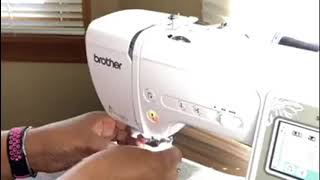 How to Thread the Brother SE600 and Embroidery Machine and Winding the Bobbin [upl. by Htiekel]