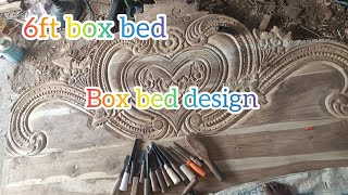 wood box bed design 6ft box bed design maharaja box bed [upl. by Eanom]