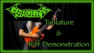 GORGUTS  Disincarnated  Guitar amp Tablature 30 C  Old School Death Metal metalhead [upl. by Nhguaval]