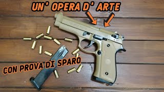 PISTOLA A SALVE O OPERA D ARTE  BRUNI 92 9MM DESERT  RECENSIONE E PROVA DI SPARO [upl. by Anilocin]