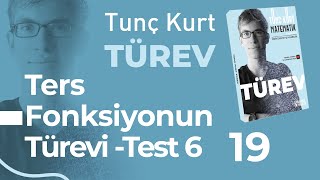 Türev 19  Ters Fonksiyonun Türevi  Test  6  Sayfa 26 [upl. by Narhem92]