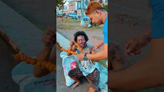 Homeless so happy eat drop food respect sad subscribe [upl. by Ellerahc75]