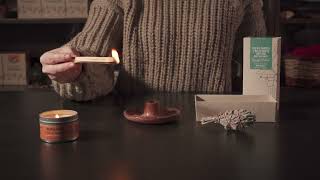 How to Use White Sage and Palo Santo  Tutorial on Lighting Natural Incense for Smudging [upl. by Tatiana]