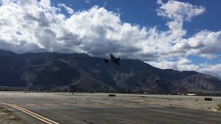 CAF Grumman F6F Hellcat flyby at KPSP 1 03172018 [upl. by Ynneb]