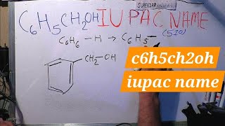 c6h5ch2oh iupac name in Hindi  Surendra Khilery [upl. by Nessim]