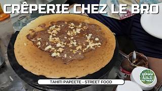 CHEZ LE BRO  Roulotte Crêperie à Papeete  Street Food [upl. by Eberto866]