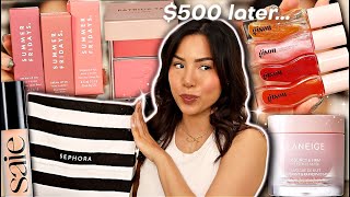 WHAT I BOUGHT FOR THE SEPHORA SPRING SALE  TRY ON HAUL [upl. by Nanoc126]