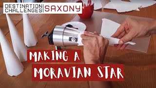 How to make a Moravian star aka Herrnhuter Sterne in Herrnhut Saxony Germany [upl. by Higgs]